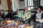 فرمانده انتظامی فارس از خانواده شهید جهانبخش میرزایی در نودان دیدار کرد + تصاویر