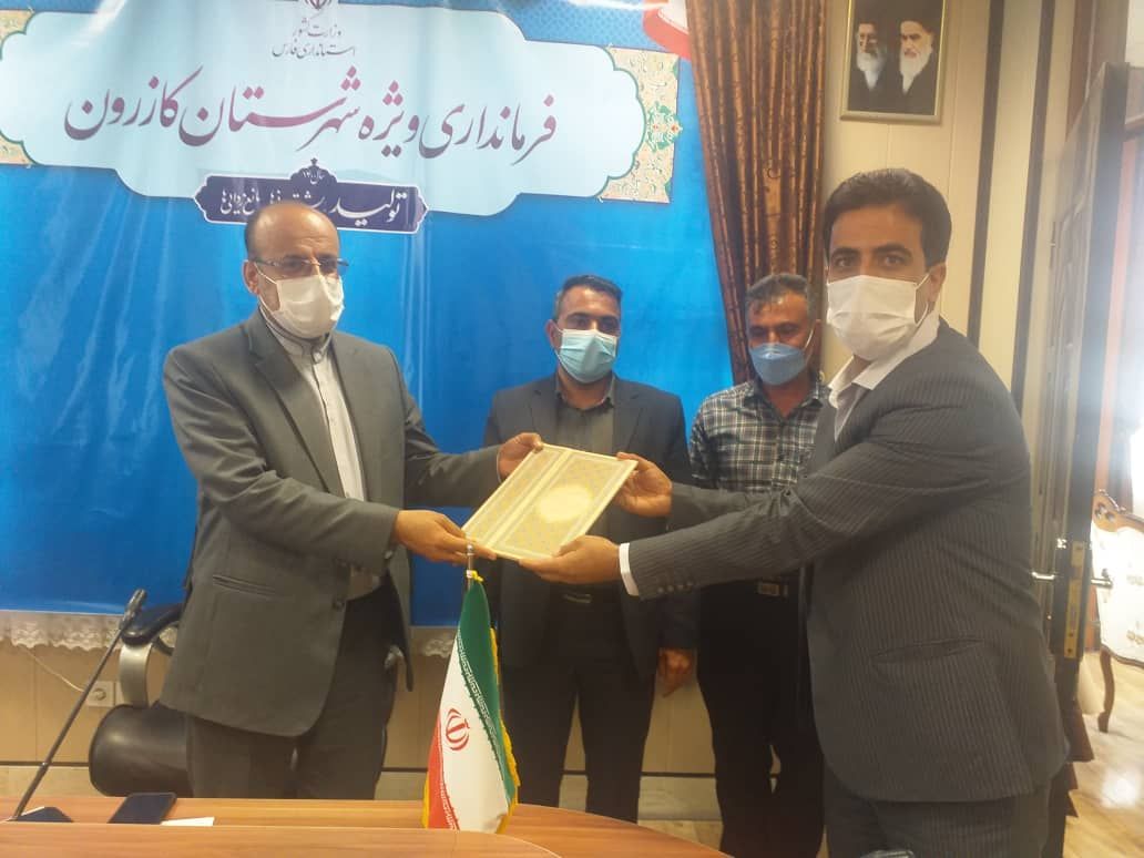 شفیعی سرپرست اداره راهداری و حمل و نقل جاده ای کازرون و کوه چنار شد
