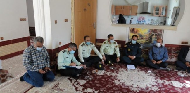 دیدار فرمانده انتظامی شهرستان کوه‌چنار با خانواده شهید الخاص انصاری