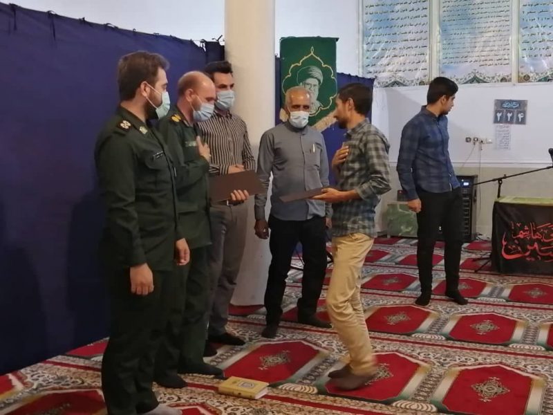 مراسم تودیع و معارفه فرماندهان قدیم و جدید پایگاه مقاومت بسیج شهید سلیمان خاطر