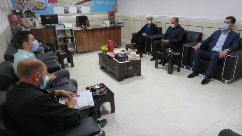 دیدار کارکنان اداره آ.پ کوهمره نودان با فرمانده ناحیه مقاومت بسیج کوه چنار