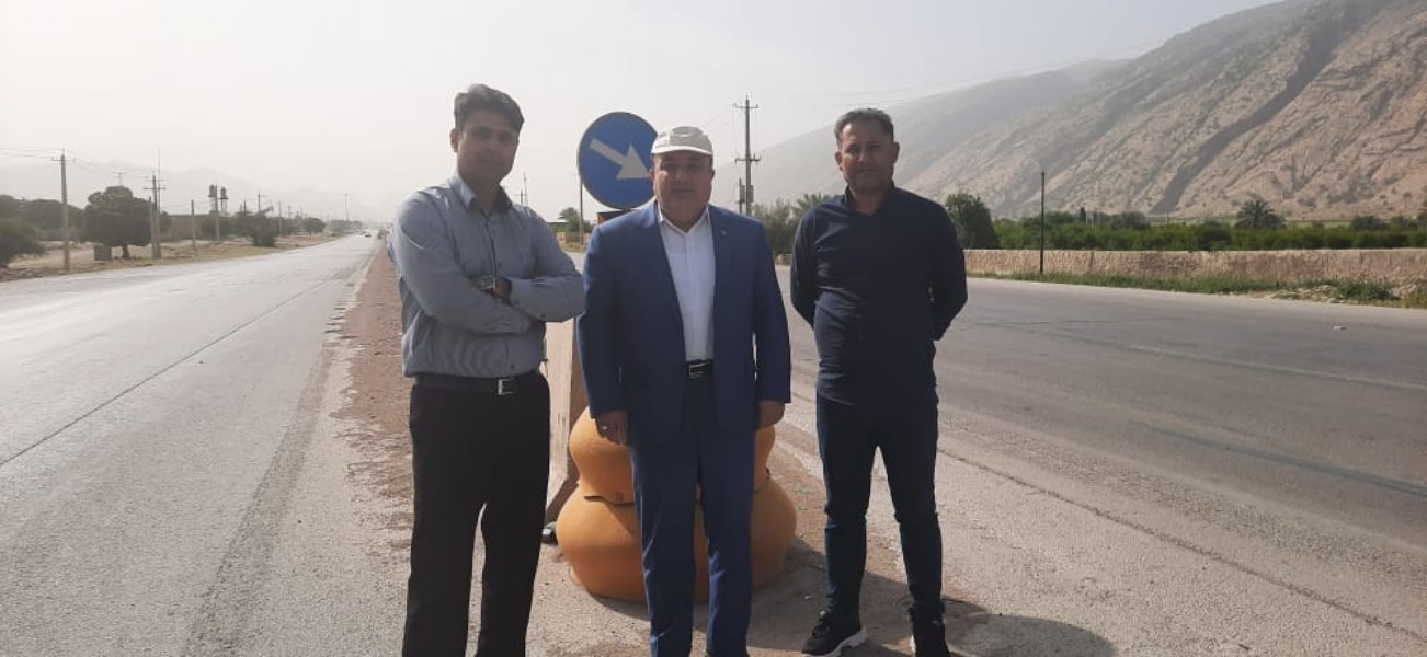 شروع عملیات اجرایی پروژه رفوژ وسط جاده اصلی محور شهر نودان