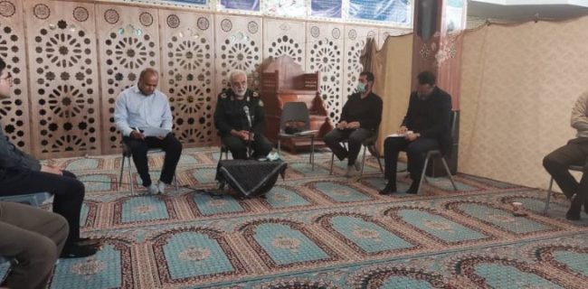 تحویل مدارک و جانمایی محل دفن شهدای گمنام در شهر نودان