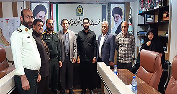 دیدار شورای هیئات مذهبی شهرستان کوه چنار با فرمانده انتظامی شهرستان