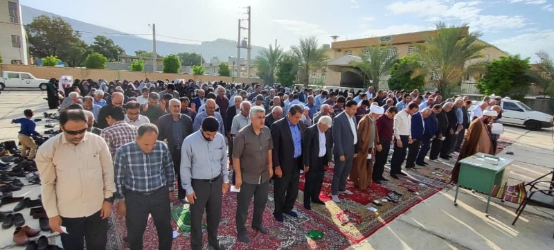 نماز عید سعید فطر در شهر نودان اقامه شد