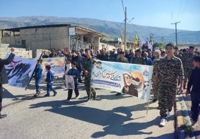 راهپیمایی باشکوه روز قدس در بخش کوهمره نودان برگزار شد