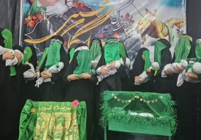 مراسم شیرخوارگان حسینی در شهر نودان برگزار شد