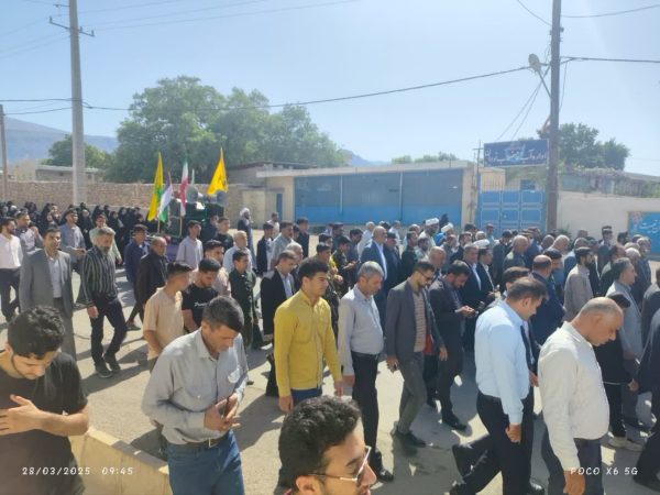 راهپیمایی روز جهانی قدس در بخش کوهمره نودان برگزار شد