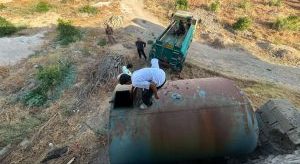 کشف سوخت خارج از شبکه توزیع در کوه چنار